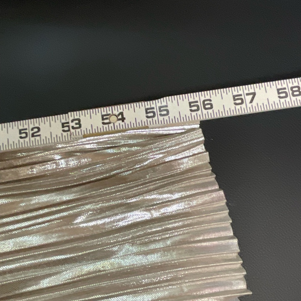 Metallic Gold Pleated Slip Dress - Picture 8 of 8